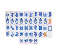 Mahjong Stones Set 160 Piece Acrylic Game with American Engraving