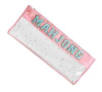 Mahjong Storage Bag - Zip Storage Bag for Mahjong Stones | Clear Protective for Travel Daily Use Competition Outdoor Party Teenagers Picnic Game Night