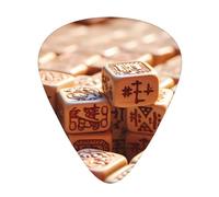 mahjong Stylish and durable guitar picks, three types of thin, medium and heavy guitar picks (12 pieces), suitable for guitar, bass, electric guitar, ukulele,