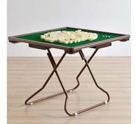 Mahjong Table, Foldable Card Table with Drawer and Cup Holders, Wear-Resistant Desktop for 4 Player Games, Ideal for Poker, Board Games