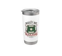 Mahjong Table Funny Tile Game Stainless Steel Insulated Tumbler