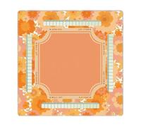Mahjong Table Mat - 31.5x31.5 Inch Noise Reduction Pad, Features Ultra Smooth Low Friction Microfiber Top, Allows Heavy Tiles To Glide Effortlessly Without Catching, Heavy 3mm Non Slip Rubber Base Dam