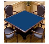 Mahjong Table Mat Thickened Silent Square Mahjong Tablecloth Hand Washing Cloth Pad Anti-slip Poker Table Mat Modern Simple Sle Home Fabric(Blue,RUBBER_85*85CM)