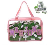 Mahjong Tile Bags with Zipper - Mahjong Tiles Set Carrying Case,Large Capacity Tote for Game Night Picnic Camping Community Center Tournaments Party Family