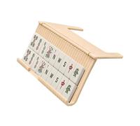 Mahjong Tile Holder | Foldable 3D Printed Slide in Stand Space Saving | Mahjong Card Under Mat Slide in Stand | for Train Play Beginner Travel Home Game Table