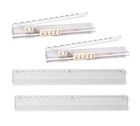 Mahjong Tile Rack Set - 20 Inch Acrylic Magnetic Pushers | Clear Game Organizer Kit, Tile Holder Accessory For Home Party Family Gathering Game Night Community Center Chinese New Year Entertainment Pl