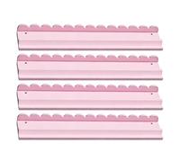 Mahjong Tile Racks - 4-Piece Magnetic Nonslip Scalloped Portable | Travel Mahjong Tile Holder Set | for Home Outdoor Travel Camping Picnic Game Night Party Club