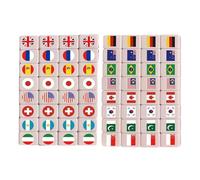 Mahjong Tile Set - 2.4x1.5x1.2cm Classic Mahjong Game, Portable Board Games, Chinese Traditional Strategic Tiles | Family Entertainment Playset for Meeting infor