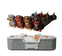 Mahjong Tile Set | 3D Printed Desk Strategy Tiles Toy,with Dog Shape Stand and Storage Box Digital Mahjong Board Games,for Kids Adults Women Family Party Travel Home