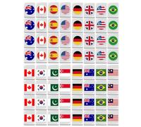 Mahjong Tile Set | 64X Flag Mahjong Tile Game,Table Card Portable Matching Blocks for Family Kids Adults Indoor Outdoor Leisure Picnic Birthday Gathering Home
