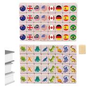 Mahjong Tile Set - Portable Parent-child Interactive Toy | Family Mahjong Board Game,for School Holidays Casual Gatherings Men Women Boys Girls Youth Teens Wife