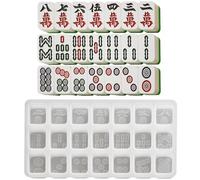 Mahjong Tile Silicone Molds Set - Ice Tray Tool For Chocolate And Epoxy Resin Casting, Flexible And Durable Craft Mold | Artistic Decoration