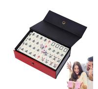 Mahjong Token Set - Compact Chinese Board Game, Easy to Carry Mini Set | Traditional Table Mahjong for Family Fun and Party Games, Portable Classic Strategy Game