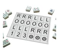 Mahjong Trainer - Portable 3D Printed Practice Kit, Solo Strategy Set with Compact Tile Slots, Lightweight Travel Brain Teaser, Ideal for Home Living Room Workplace