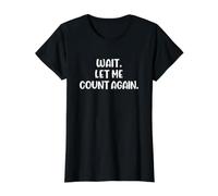 Mahjong Wait Let Me Count Again Value Graphic T-Shirt, Women, Black, L