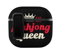 Mahjong1 Queen Mom Chinese Gambler Funny Earphone Cases Compatible for AirPods 4