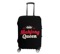 Mahjong1 Queen Mom Chinese Gambler Funny Luggage Cover Washable Suitcase Protector Travel Baggage Covers