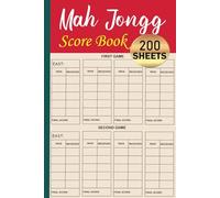 Mahjongg Score Book: Scorekeeping and Recording Small Size Sheets
