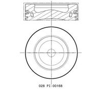 MAHLE 028 PI 00168 002 Piston