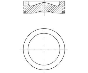MAHLE 038 73 00 Piston 114.9 mm Length 131.01 mm Cylinder Bore Fits Volvo