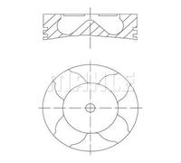 MAHLE 081 PI 00103 001 Piston