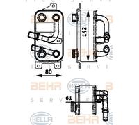 MAHLE ORIGINAL CLC 43 000P Automatic transmission oil cooler