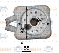 MAHLE Engine Oil Cooler Brazed Cooling Fins Fits Audi Ford Seat Skoda VW