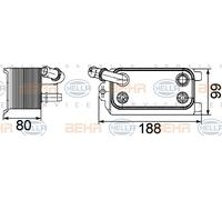 Mahle 8MO 376 747-161 OIL COOLER ENGINE FITS VOLVO