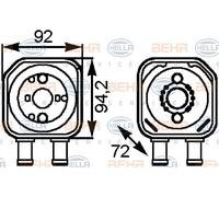 MAHLE ORIGINAL CLC 164 000S Engine oil cooler