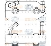 Mahle 8MO 376 787-681 OIL COOLER GENUINE OEM NEW