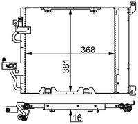 MAHLE AC 376 000S Air conditioning condenser