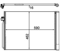 Mahle A/C condenser - AC405000S