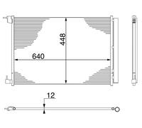 Mahle A/C condenser - AC412000S