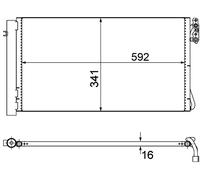 Mahle A/C condenser - AC414001S