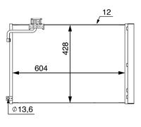 Mahle A/C condenser - AC51000S