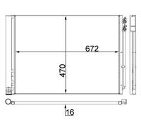 Mahle A/C condenser - AC567000S