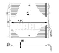 Mahle A/C condenser - AC760000S