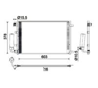Mahle A/C condenser - AC923000S