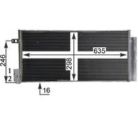 MAHLE AC 505 001S Air conditioning condenser