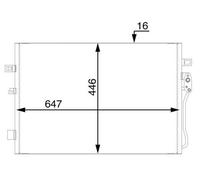 MAHLE AC 46 000S Air conditioning condenser