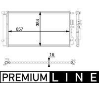 MAHLE AC 64 000P Air conditioning condenser