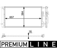 Mahle Aircon condenser PREMIUM LINE - AC63000P