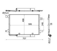 MAHLE ORIGINAL AC 369 000S Air conditioning condenser