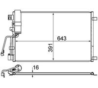 MAHLE AC 605 000S Air conditioning condenser