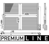 MAHLE ORIGINAL AC 596 000P Air conditioning condenser