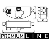 MAHLE ABR106000P Interior Blower Regulator Fits Audi Mercedes-Benz Porsche
