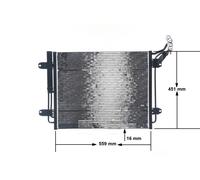 MAHLE ORIGINAL AC 12 000S Air conditioning condenser