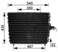 MAHLE ORIGINAL AC 166 000S Air conditioning condenser