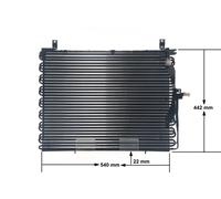 MAHLE ORIGINAL AC 357 000S Air conditioning condenser