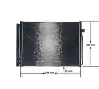 Mahle A/C condenser - AC405000S